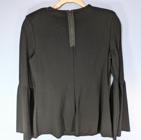 Cabin Black It's a Party V-Neck Bell Sleeved Top - Picture 3 of 5